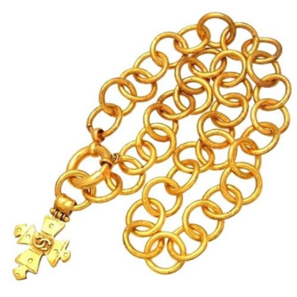 Vintage CHANEL Cross Necklace